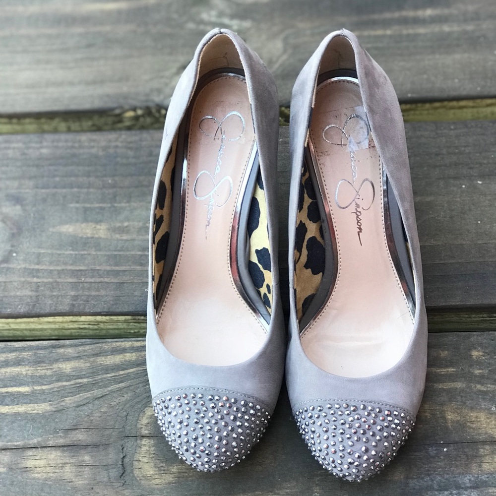 Gray/jeweled Jessica Simpson